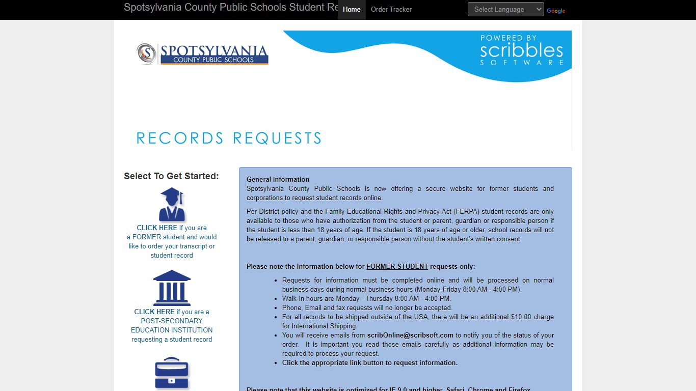 Spotsylvania County Public Schools Transcripts / Records ...